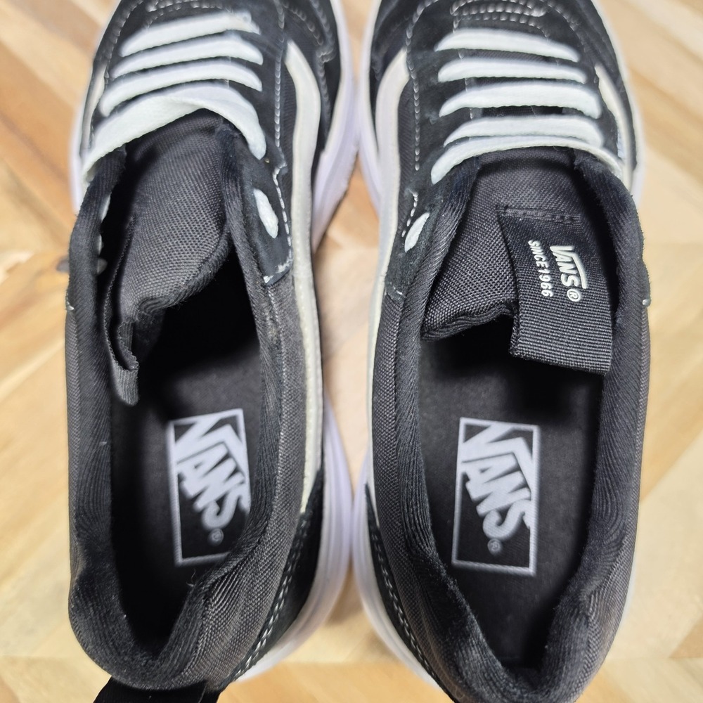 Vans Range EXP Mens Size 11.5 Black White Suede Lace Up Casual Skate Sneakers - Picture 10 of 13